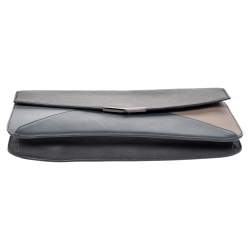 Pre Owned Fendi Multicolor Leather Large 2Jours Wrislet Envelope Clutch
