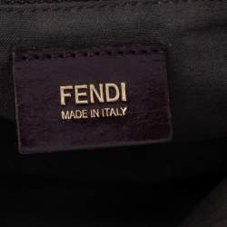 Pre Owned Fendi Tobacco Zucca Canvas and Patent Leather Mia Flap Shoulder Bag