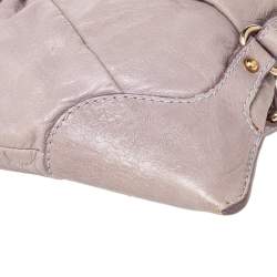 Pre Owned حقيبة فندي باغويت عقدة جلد وردي 