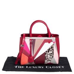 Pre Owned Fendi Multicolor Mixed Media Small 2Jours Tweet Tote