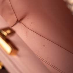 Pre Owned Fendi Tri Color Python Medium Peekaboo Top Handle Bag