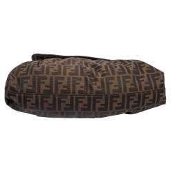 Pre Owned Fendi Tobacco Zucca Canvas and Leather Chef Shoulder Bag