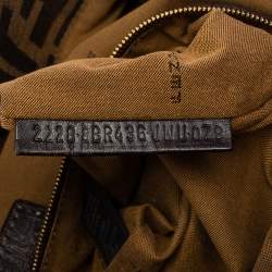 Pre Owned Fendi Tobacco Zucca Canvas and Leather Chef Shoulder Bag