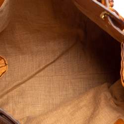 Pre Owned Fendi Tan Selleria Leather Villa Borghese Tote