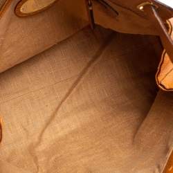 Pre Owned Fendi Tan Selleria Leather Villa Borghese Tote