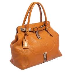 Pre Owned Fendi Tan Selleria Leather Villa Borghese Tote