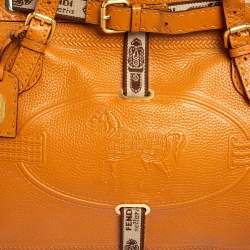Pre Owned Fendi Tan Selleria Leather Villa Borghese Tote