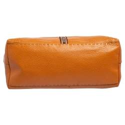 Pre Owned Fendi Tan Selleria Leather Villa Borghese Tote