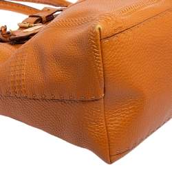 Pre Owned Fendi Tan Selleria Leather Villa Borghese Tote