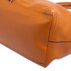 Pre Owned Fendi Tan Selleria Leather Villa Borghese Tote