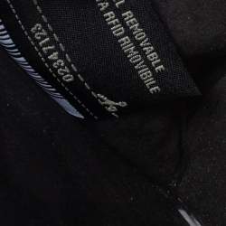 Pre Owned حقيبة فندي يد علوية متعرجة كان أي جلد أسود