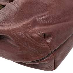 Pre Owned Fendi Brown Leather Spy Hobo