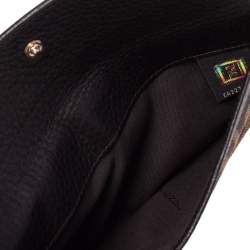 مملوكة مسبقًا محفظة فندي كونتيننتال جلد وكانفاس زوكا توباكو بقلاب