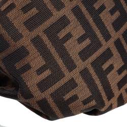 Pre Owned Fendi Tobacco Zucca Canvas and Leather Mini Chef Bag