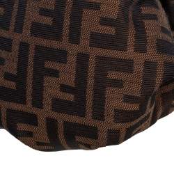 Pre Owned Fendi Tobacco Zucca Canvas and Leather Mini Chef Bag