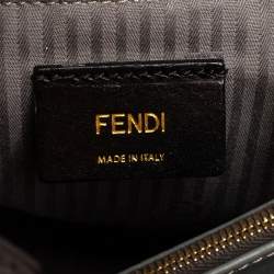 Pre Owned Fendi Grey Leather Small 2Jours Tote