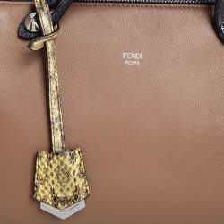 مملوكة مسبقًا Fendi Multicolor Leather and Python Small By The Way Satchel 