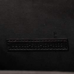 Pre Owned حقيبة كتف فندي دمي جور صغيرة جلد منقوش رصاصية داكنة