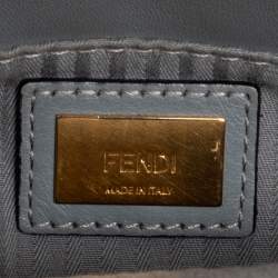 Pre Owned Fendi Grey Leather Mini 2jours Tote