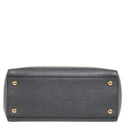 Pre Owned Fendi Grey Leather Mini 2jours Tote