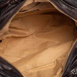 Pre Owned Fendi Tobacco Zucca Canvas and Leather Baby Spy Bag