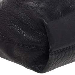 Pre Owned Fendi Black Patent Leather And Leather B Bag Hobo