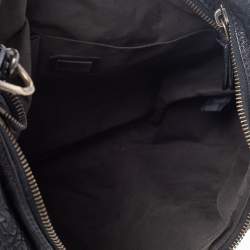 Pre Owned Fendi Black Patent Leather And Leather B Bag Hobo