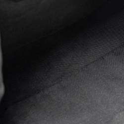 Pre Owned Fendi Black Leather Maxi Baguette Flap Shoulder Bag