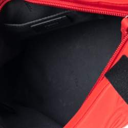 Pre Owned Fendi Red Neoprene and Leather Baby Shopper Tote
