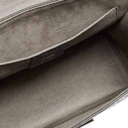 Pre Owned Fendi Two Tone Leather Kan I F Logo Shoulder Bag