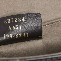 Pre Owned Fendi Two Tone Leather Kan I F Logo Shoulder Bag