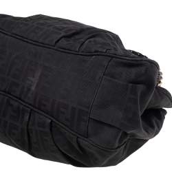 Pre Owned حقيبة كتف فندي ميا كانفاس زوكا أسود كبيرة