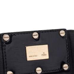 Pre Owned حقيبة كتف فندي ميا كانفاس زوكا أسود كبيرة