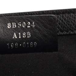 Pre Owned حقيبة كلتش فندي كان أي I أف جلد أسود بسلسلة