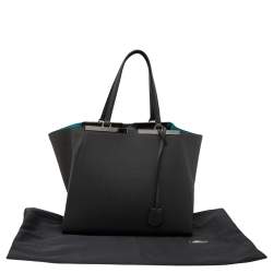 Pre Owned Fendi Grey Leather Large 3Jours Tote