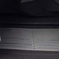 Pre Owned Fendi Grey Leather Foldover Clutch  