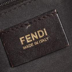 Pre Owned حقيبة كتف فندي ميا كانفاس زوكا توباكو بقلاب  