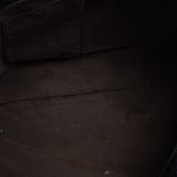 Pre Owned Fendi Black Zucchino Canvas And Leather Superstar Shopper Tote