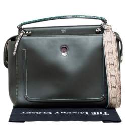 مملوكة مسبقًا حقيبة فندي دوتكوم جلد وجلد ثعبان متعدد الألوان يد علوية