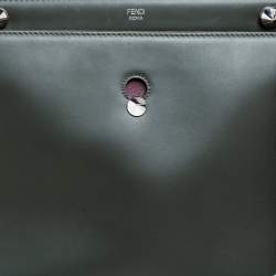 مملوكة مسبقًا حقيبة فندي دوتكوم جلد وجلد ثعبان متعدد الألوان يد علوية