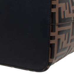 Pre Owned حقيبة فندي باكت مون ترسور غراند جلد زوكا ثلاثي اللون