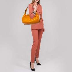 Pre Owned Fendi Mustard Leather Doctor Hobo