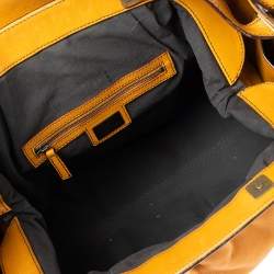 Pre Owned Fendi Mustard Leather Doctor Hobo