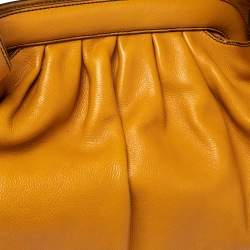 Pre Owned Fendi Mustard Leather Doctor Hobo