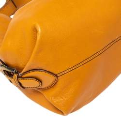 Pre Owned Fendi Mustard Leather Doctor Hobo