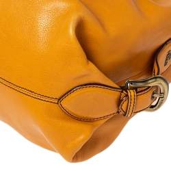 Pre Owned Fendi Mustard Leather Doctor Hobo