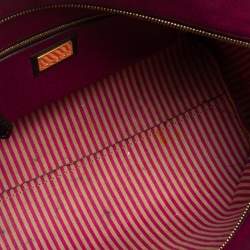 مملوكة مسبقًا حقيبة يد توتس فندي رول شوبر كانفاس توباكو زوكا مقوى صغيرة