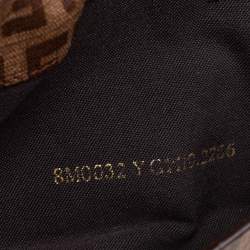 مملوكة مسبقًا محفظة فندي فوريفر كونتينينتال كانفاس مقوى زوكينو بني