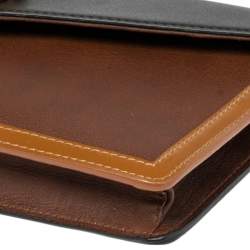 Pre Owned Fendi Tricolor Leather and Patent Leather Trim Fendista Envelope Clutch