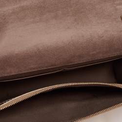 Pre Owned محفظة فندي تيوب أون جلد ذهبي لامع بسلسلة